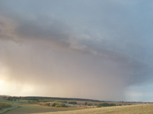 Regenfront am Horizont